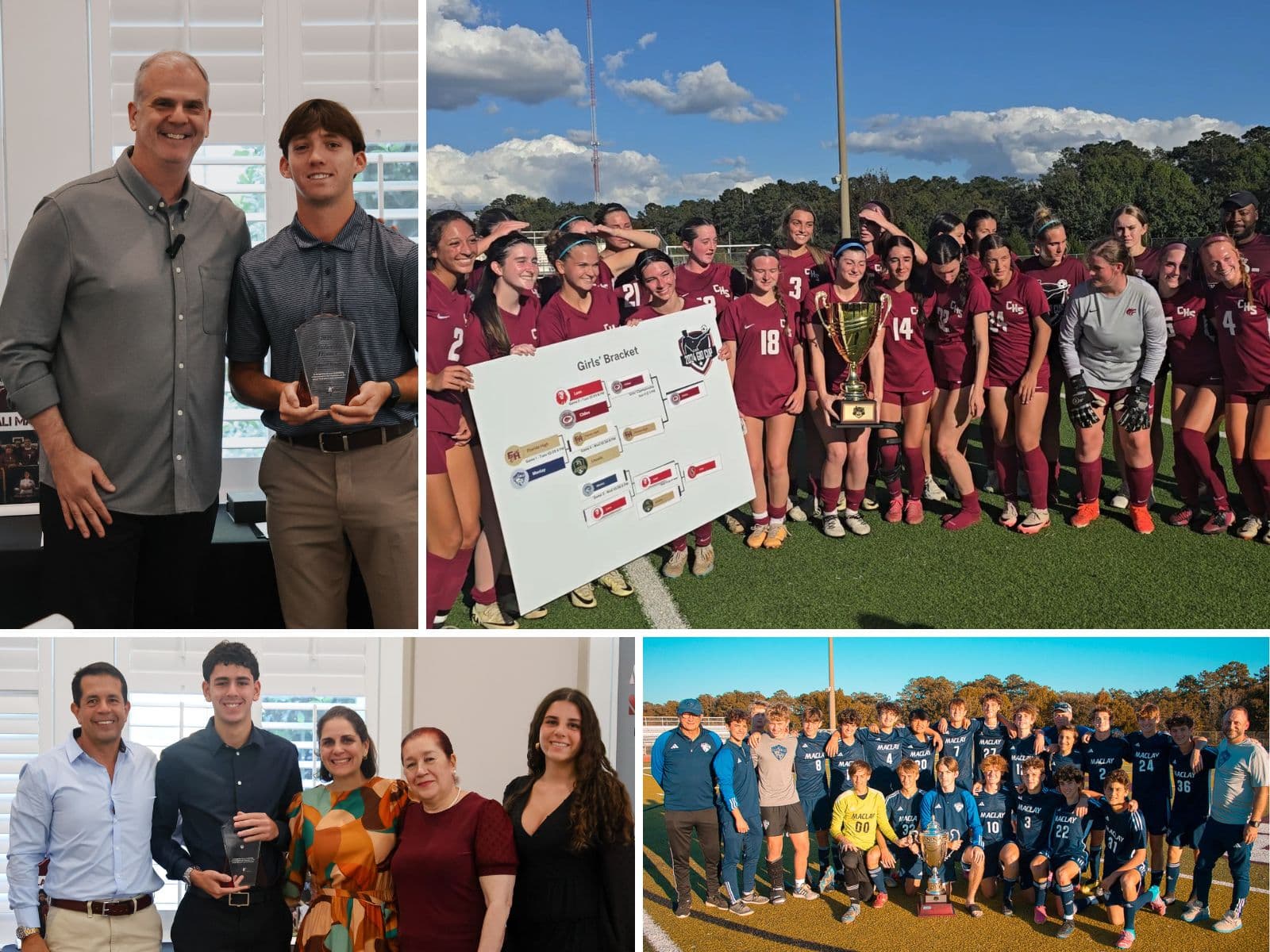 Giovanni Vitrano Foundation scholarship winners and Gio Cup players